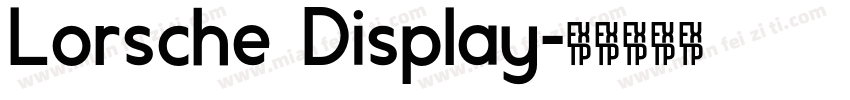 Lorsche Display字体转换